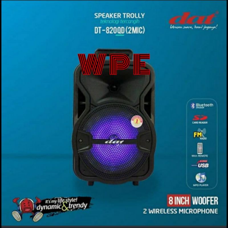 speaker aktif portable dat dt820qd ori dt 820qd