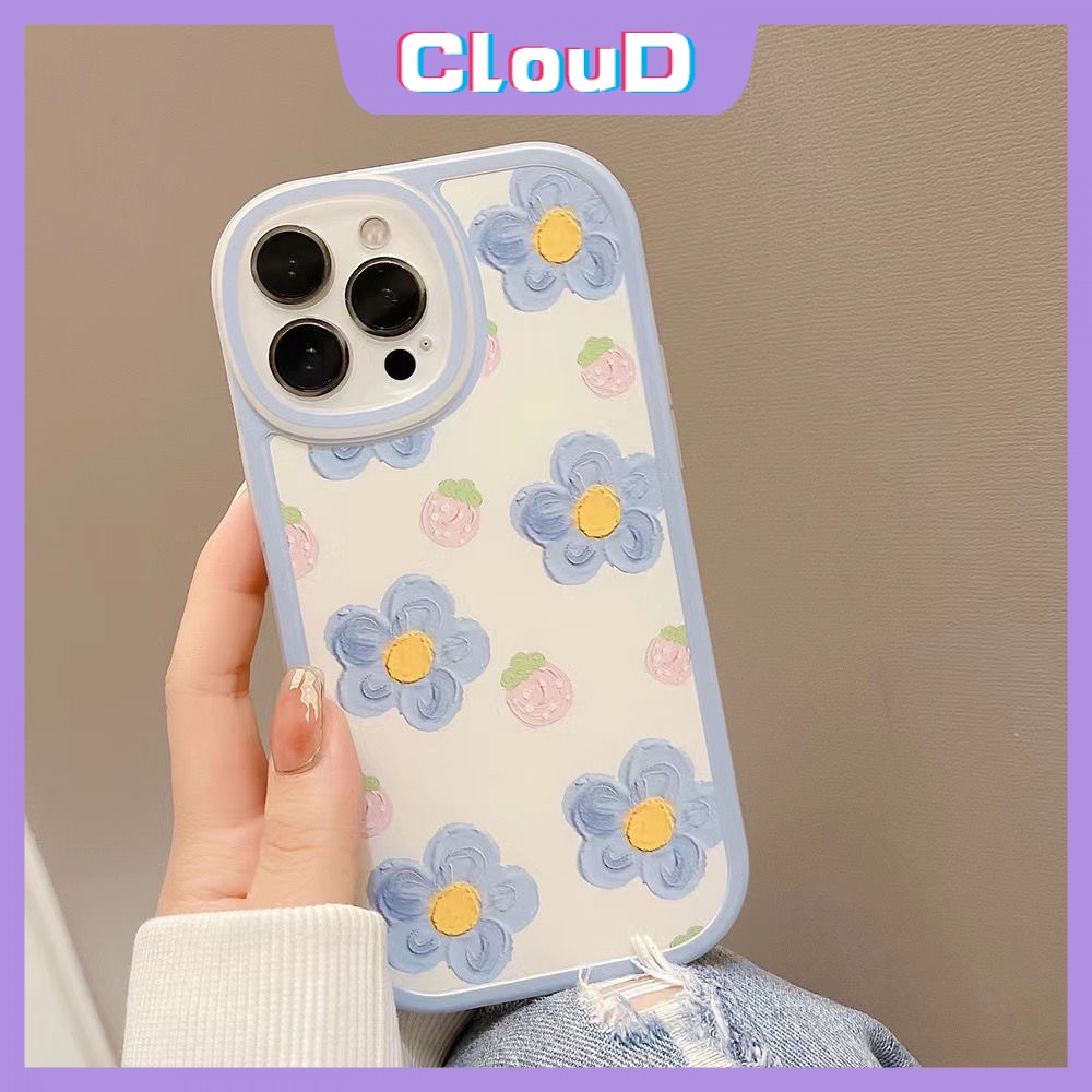 Casing Realme C53 C31 C21Y C15 C20 5i 8 7i 7 C17 6i 8Pro 5 5S C11 C20A C35 Narzo 20Pro 50A Prime C3 3D Relief Lukisan Minyak Flower Lover Tpu Lembut Shockproof Floral Back Phone Case