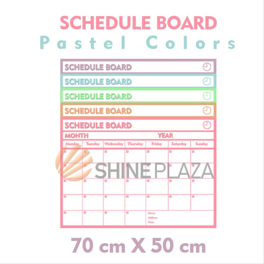 

Promo Schedule Board - Papan Jadwal terbaik