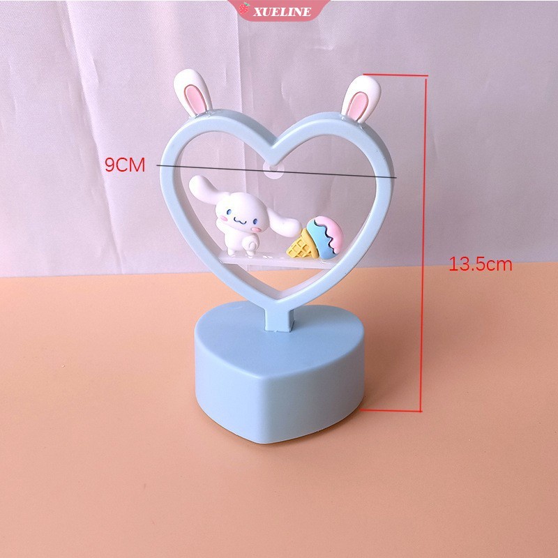 Sanriod Lampu Meja Led Model Anime Mymelody Kuromi Cinnamoroll Kitty Romantis Untuk Kamar Tidur Anak