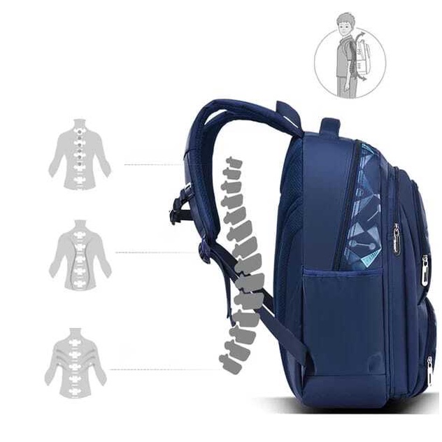 ( Mia ) TA001 Tas Sekolah Anti Air / Tas Import / Tas Punggung Anak / Tas Ransel Anak Sekolah SD SMP SMA Kuliah Remaja