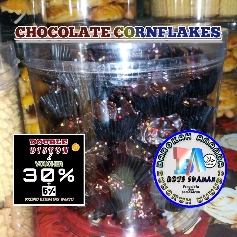 

coklat emping jagung chococrunch chocolate cornflakes T1Kg kue lebaran AN1+