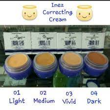 INEZ CORRECTING CREAM (FOUNDATION PADAT) KEMASAN BARU