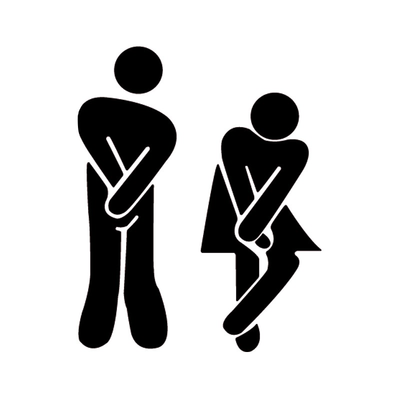 2019 new sale acrylic mirror wall sticker modern love characters home decoration WC