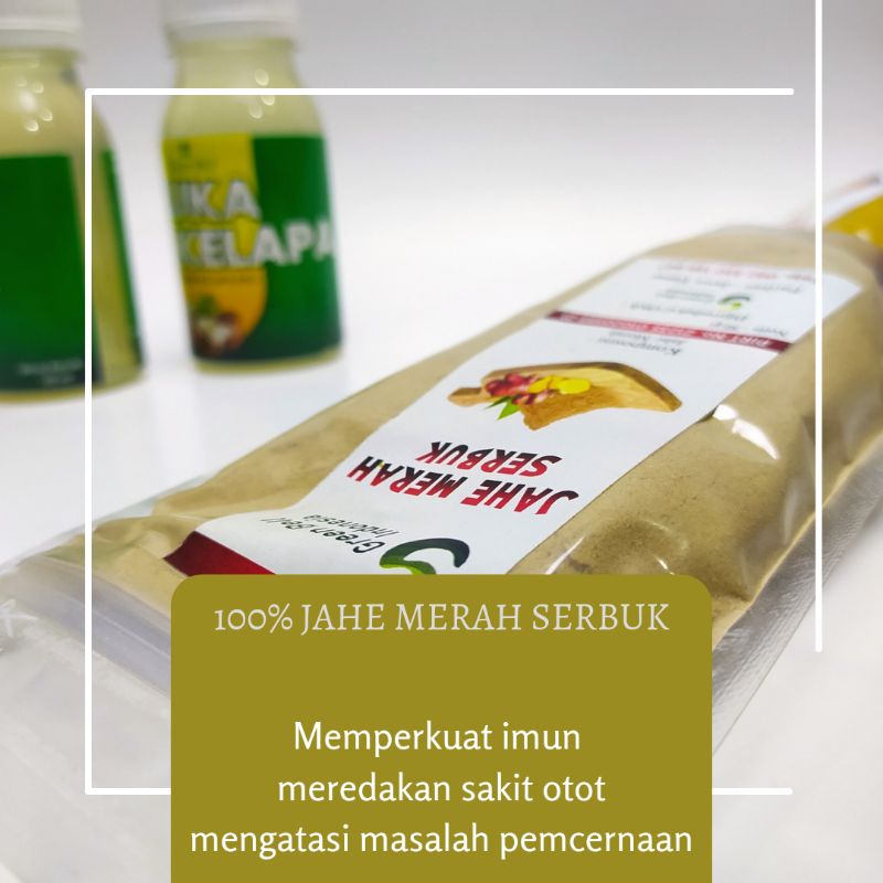 

jahe merah serbuk/ non gula /jahe merah halus (100g)