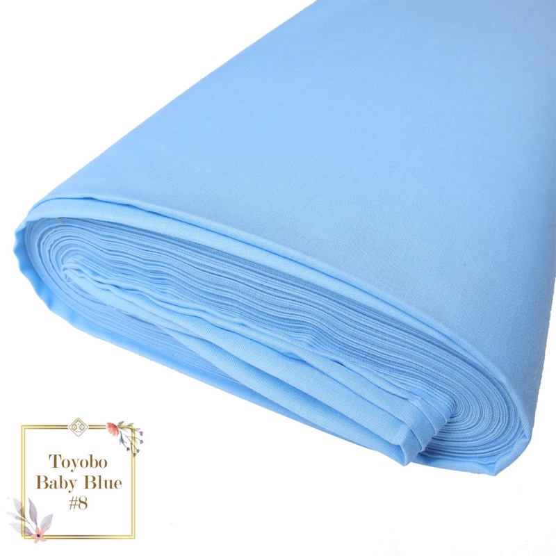 [PROMO!!] KAIN KATUN TOYOBO EXCLUSIVE ROYALMIX PREMIUM ORIGINAL PER-0.5M TERMURAH TOYOBO FODU FD ORI-BabyBlue
