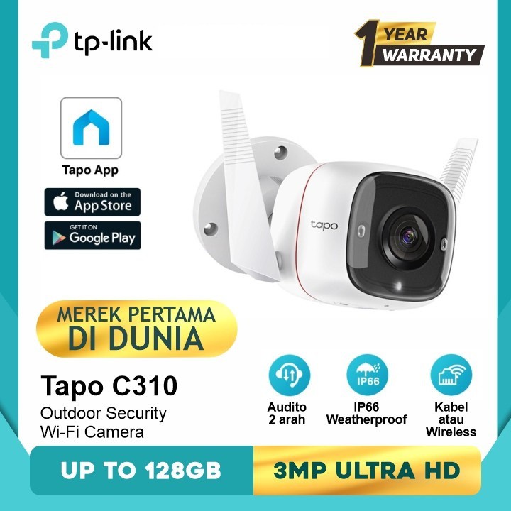 TP-Link Tapo C310 3MP Outdoor Security Wi-Fi Camera