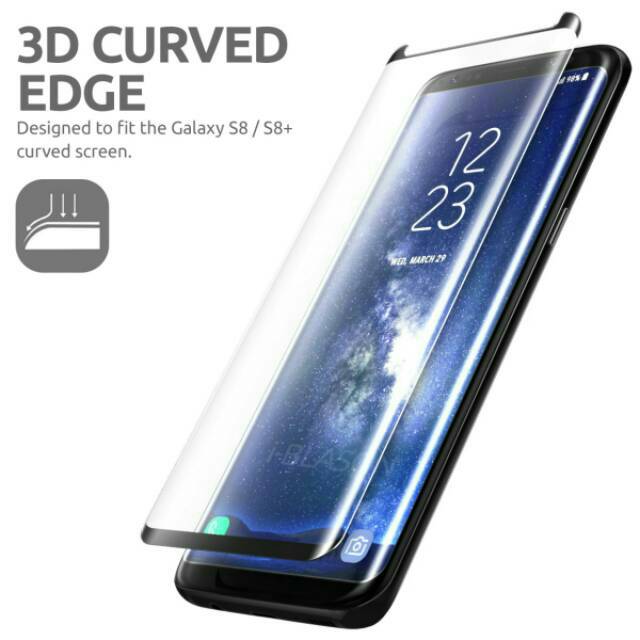 Tempered Glass FULL Samsung S8 - Screen Guard Curve - Anti Gores