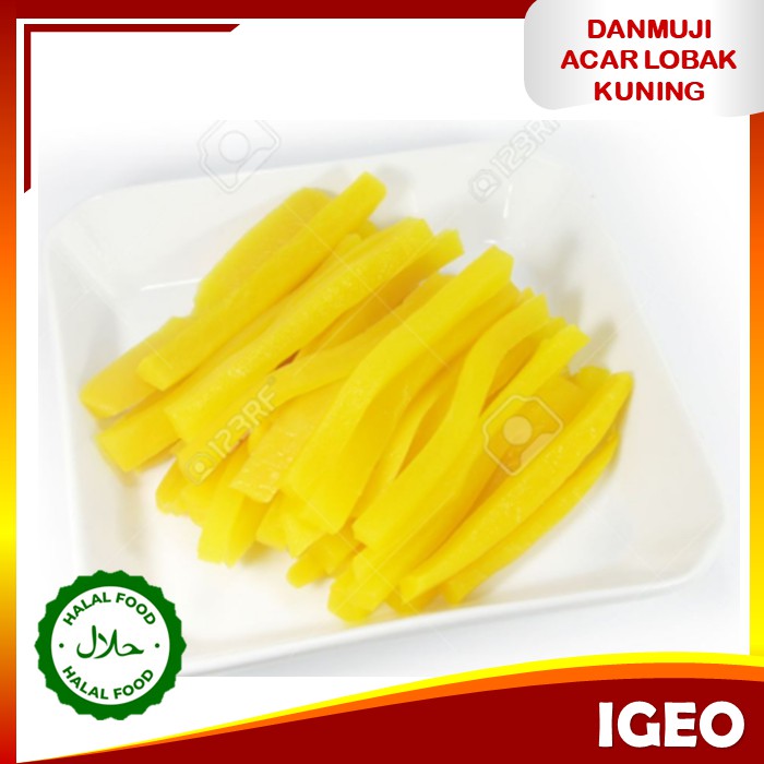 

Danmuji Panjang - Acar Lobak Kuning Asli Korea 300 gram untuk Kimbap Kimbab