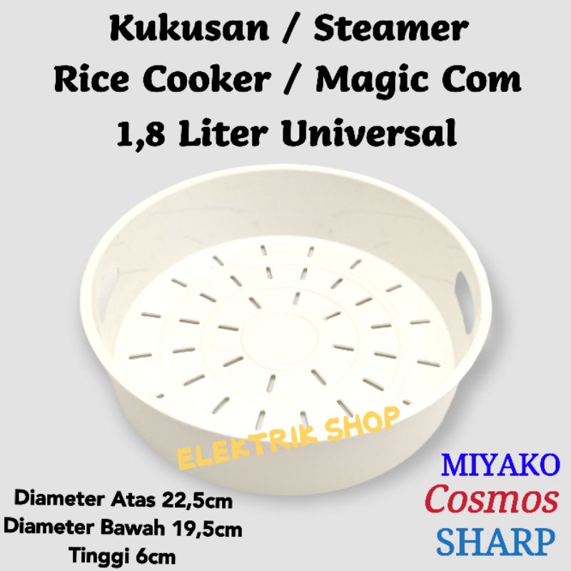 KUKUSAN RICE COOKER / WADAH KUKUSAN STEAMER MAGIC COM RICE COOKER 1,8 LITER MODEL RANDOM