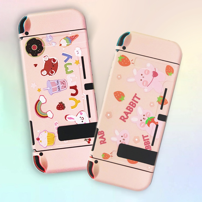 Btsg Cover Kristal Shell Kompatibel Untuk Switch Split Type Color Game Controller Controller Pelindung Case Protector