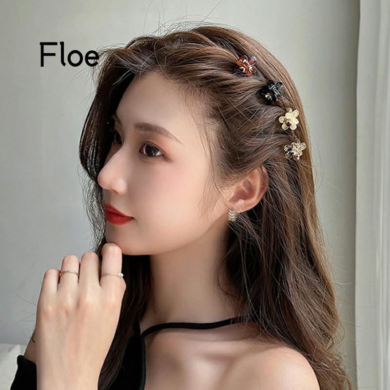 Fl Jepit Rambut Bentuk Bunga Mini Aksen Berlian Imitasi Untuk Wanita
