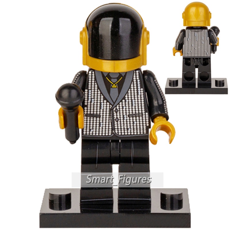 Mainan Balok Bangunan Mini Figure Daft Punk Prancis Band Musik Menari KT1063 Untuk Koleksi Hadiah