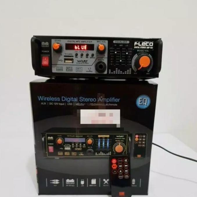 POWER AMPLi KARAOKE AMPLIFIER FLECO D22 USB FLECO Equalizer Echo