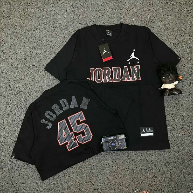 KAOS TSHIRT AIR JORDAN 45 BLACK + FULL TAG
