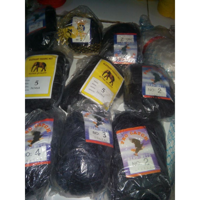 jaring burung nilon siap pakai no 5 2inchi 2.3m x14m