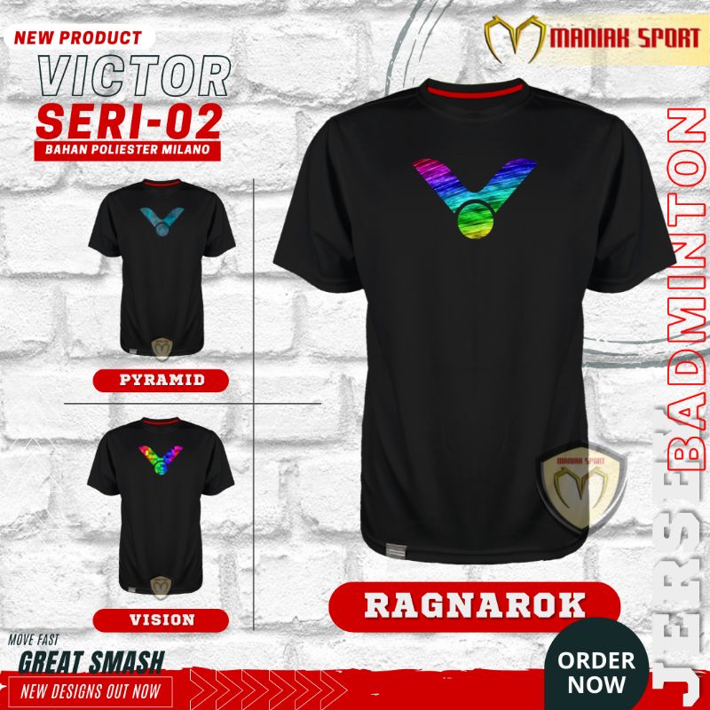 KBVH02 - KAOS BADMINTON BAJU BULUTANGKIS VIC JERSEY PREMIUM SABLON DTF