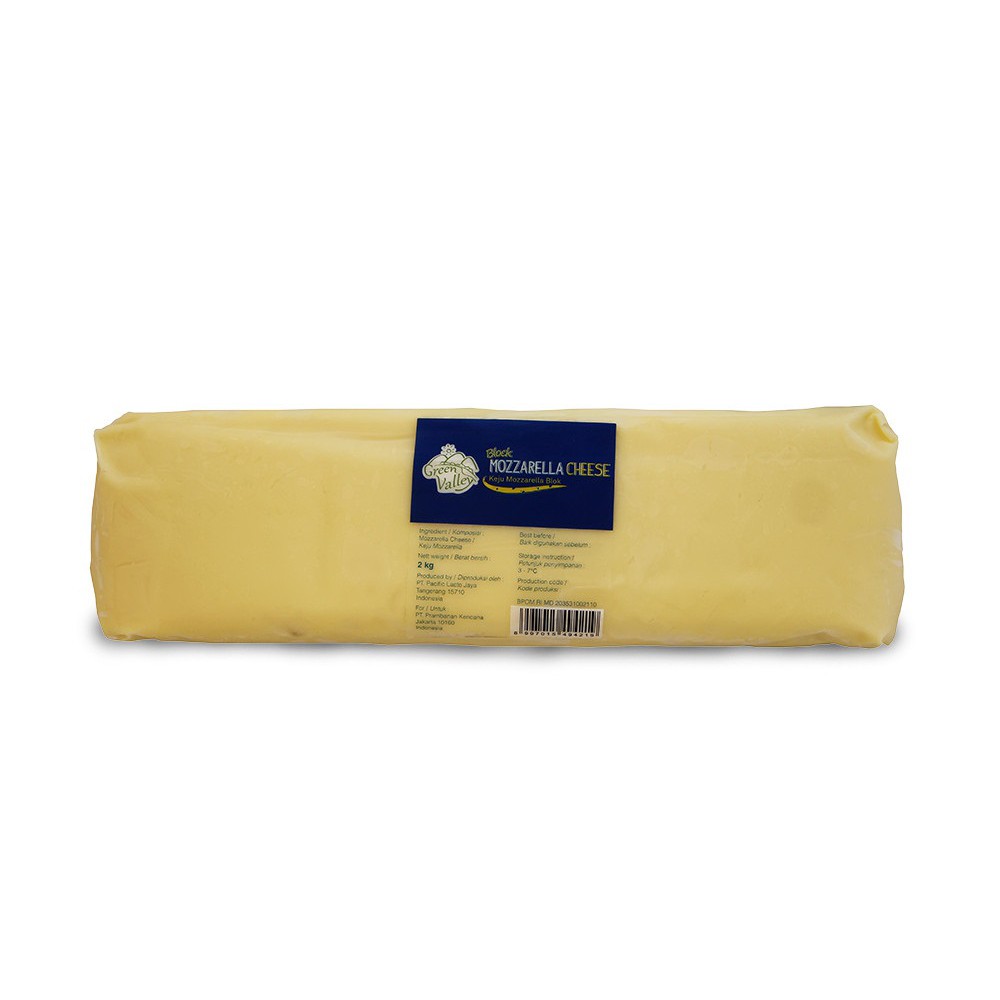 

Keju Blok Mozarella Green Valley 1Kg (Repack)