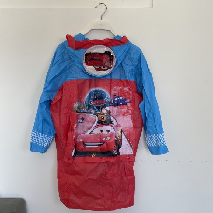 PROMO TERMURAH JAS HUJAN ANAK KARAKTER PREMIUM QUALITY IMPORT AXIOO - CARS, L(A6D2) Jas Hujan Karakt