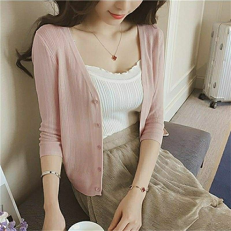 Cardigan Basic Cantik / Rajut Premiun / Bahan Tebal / Lux Cardigan Basic