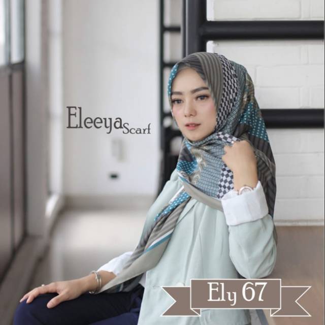 HIJAB SEGIEMPAT MOTIF PRINTING II Eleeya Scarf ELY  67