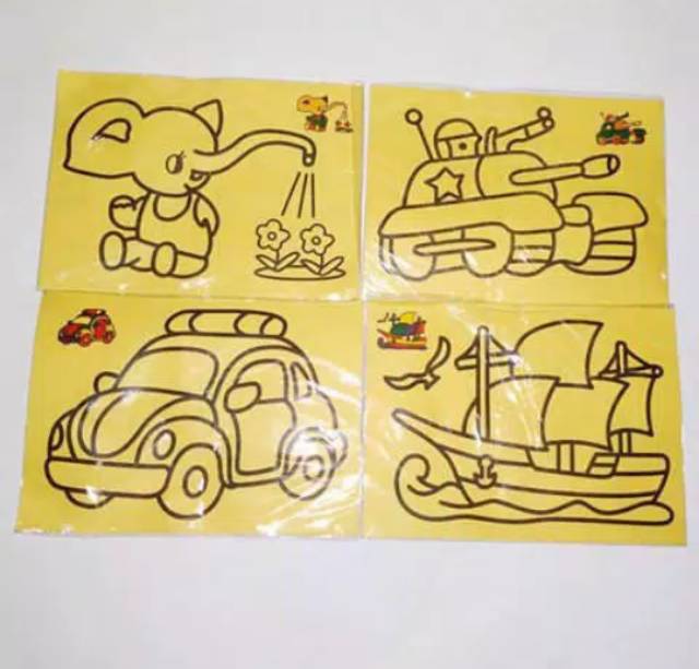 Tk Sd Melukis Pasir Mewarnai Dengan Pasir Berwarna Shopee Indonesia