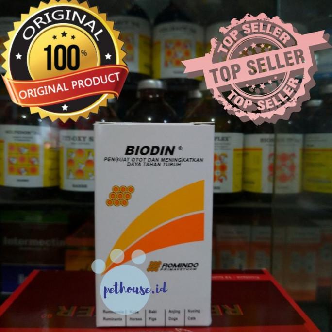 ORIGINAL Biodin penguat otot dan stamina hewan ternak/ obat injeksi