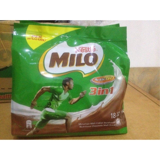 milo 3in1 malaysia isi 18
