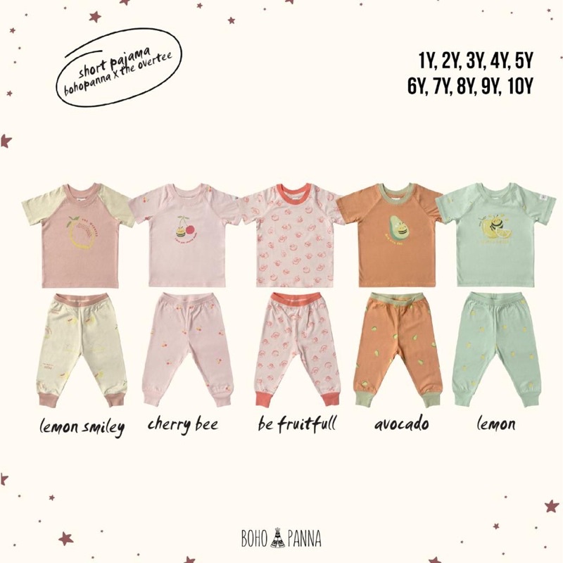 Short Pajama Bohobaby Boho Baby Bohopanna x The Overtee