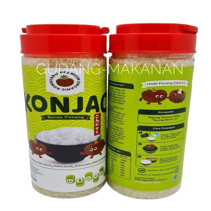 

Beras Porang Konjac Konnyaku Premium Organic 800gr