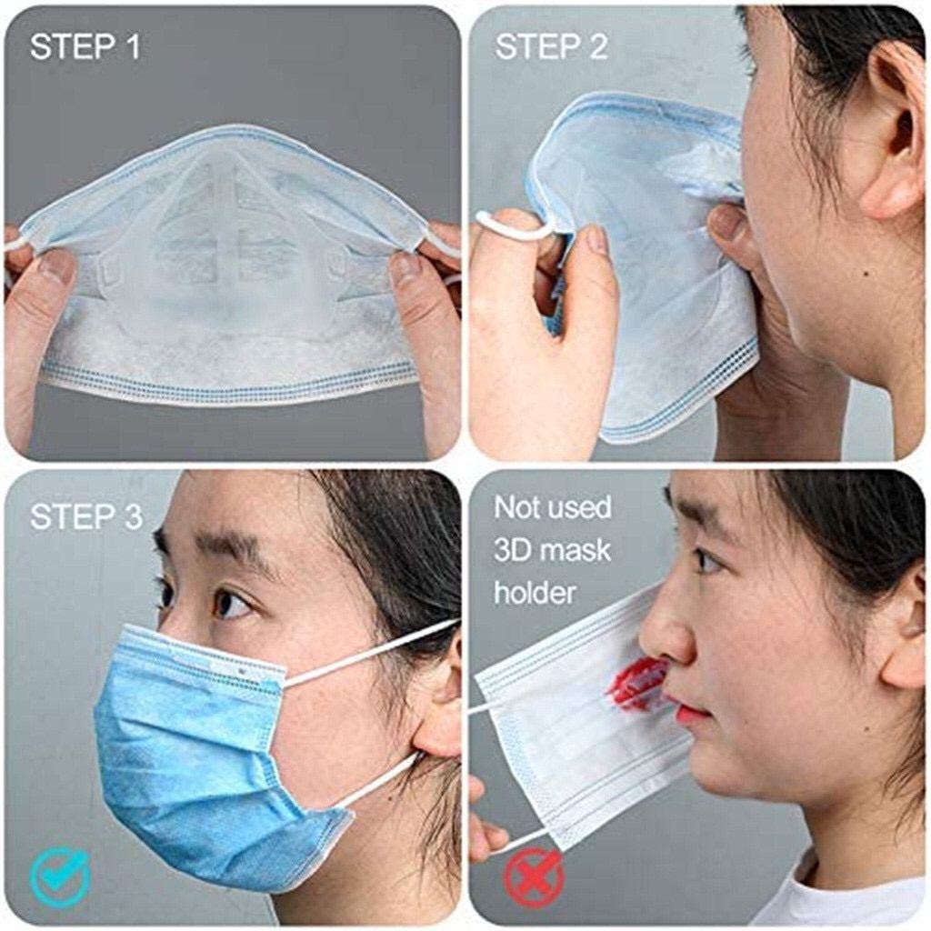 Penyangga masker 3D / Bracket masker 3D / Braket masker / Dudukan masker LENTUR