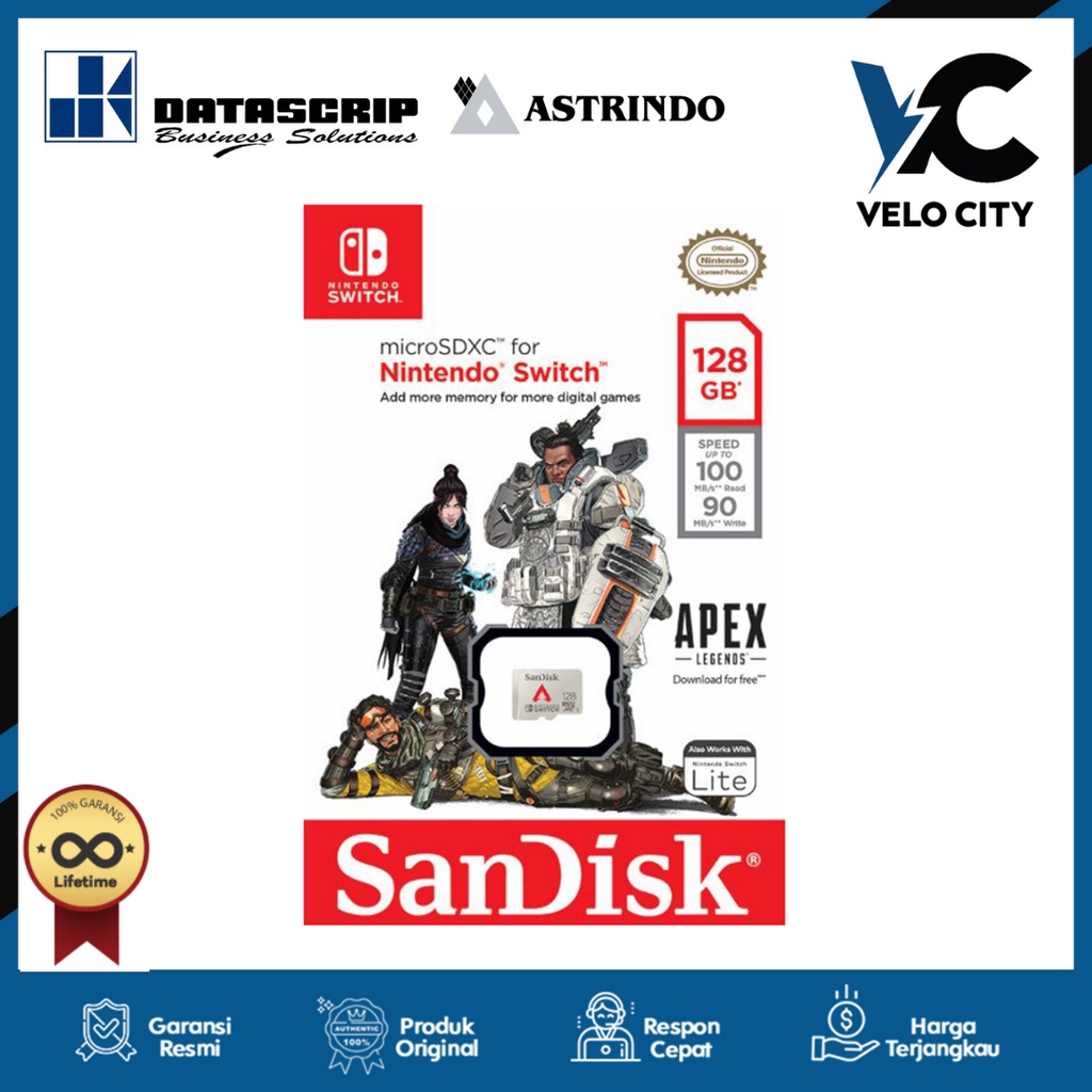 Memory Card Nintendo Switch 128GB SanDisk Apex Legend - Garansi Resmi Lifetime