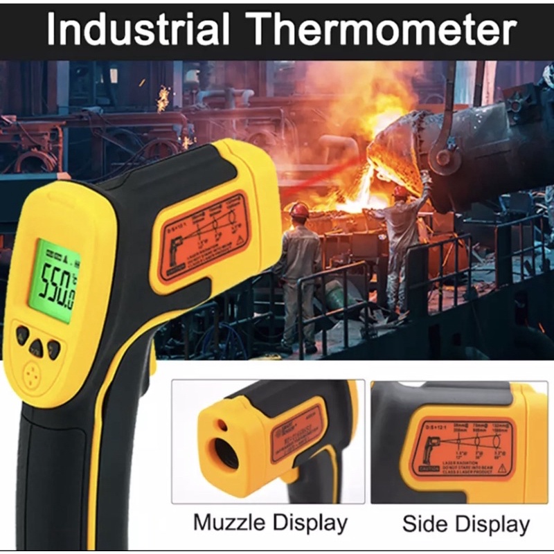 Smart Sensor AS530 Infrared LCD Termometer AS530 Sensor Digital LCD Handheld industry Infrared Therm