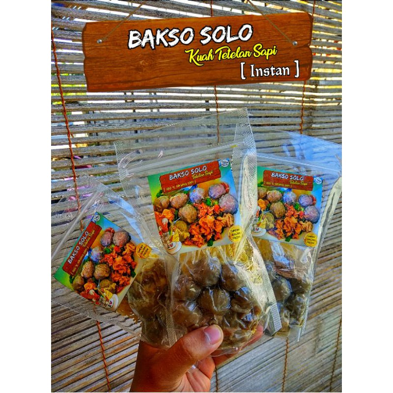 (BAKSO SAPI) BAKSO SOLO + TOPING TETELAN SAPI