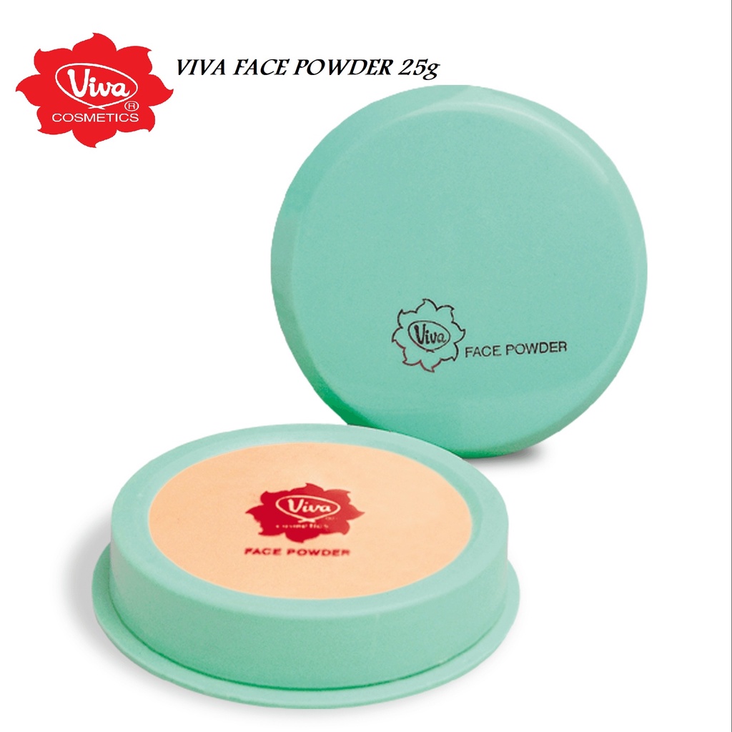 VIVA Face Powder Bedak Doos Hijau Tabur 25g (KIM)