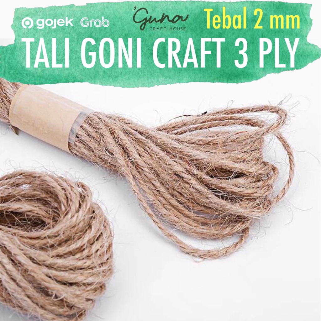 

Tali Goni Tali Rami Tali Hampers 3 ply 10 meter Dekorasi Souvenir