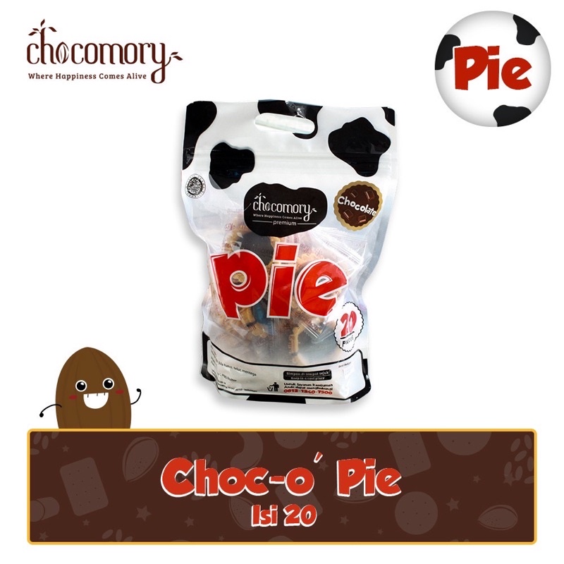 

Pie Chocomory isi 20pc Rasa Coklat