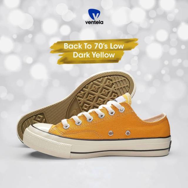 Sepatu Ventela Back to 70's Low Dark Yellow