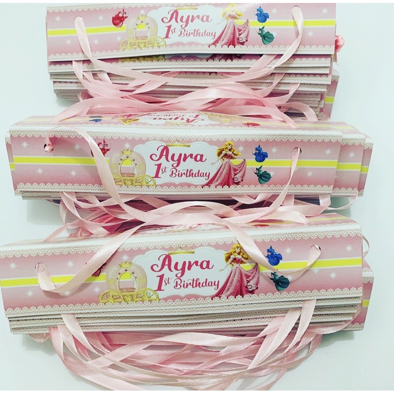 

Princess Aurora Label Snack Goodiebag Birthday / Kantong Snack