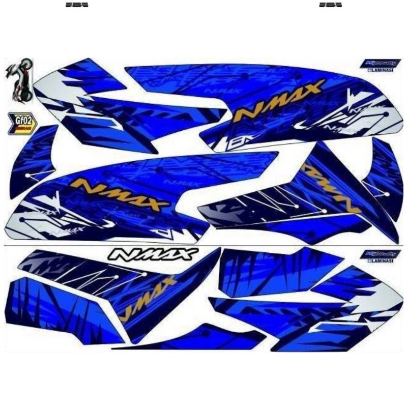 Striping Nmax - N Max Lama 2015 2016 2017 2018 2019 Variasi Yamaha Sticker Motor Stiker Skotlet