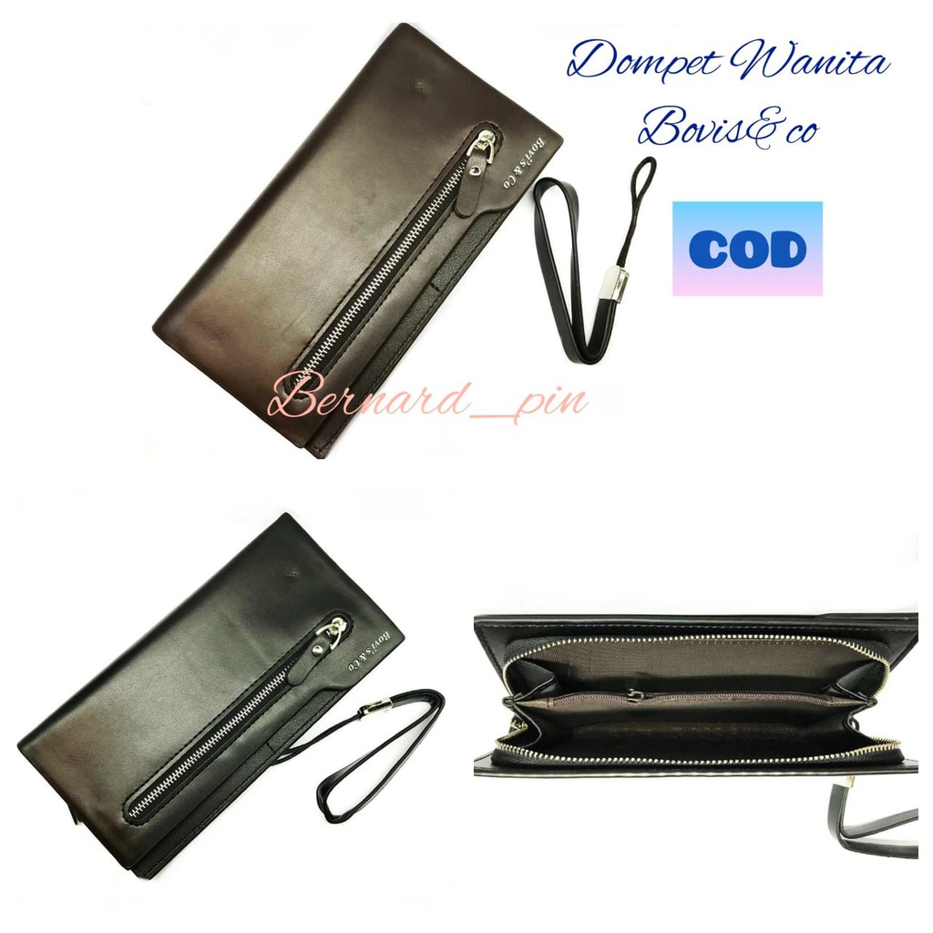 Dompet Panjang Wanita Impor Dompet Panjang Wanita Bahan PU Leather