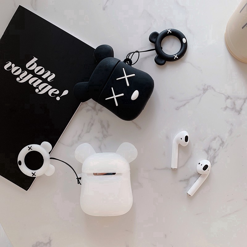 Violent Bear X Casing headset bluetooth Kartun Lucu Untuk I12Airpods2