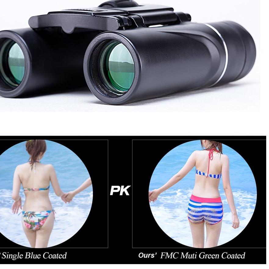 Teropong Lipat Jarak Jauh Binoculars Compact Zoom Desain Kecil Kekeran Jernih Bagus 1000 mtr 1km