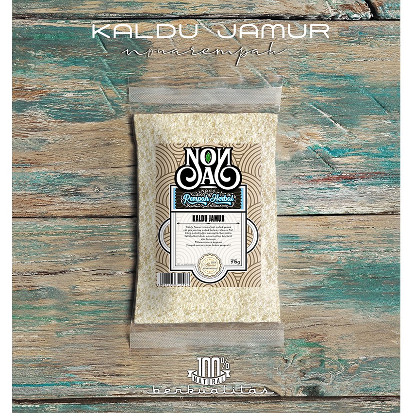 

Kaldu Jamur Pack 75 gram Organic Alami Berkualitas non MSG