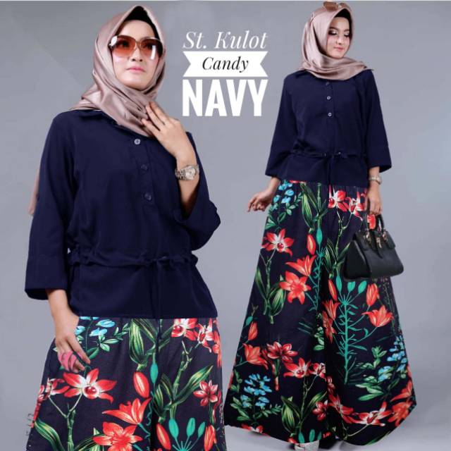 St. Kulot Candy, setelan kulot, setelan casual, baju kerja,kerja wanita,kulot kekinian,modern kulot