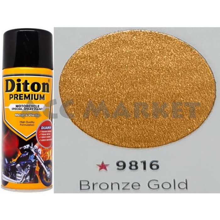 Pilox Diton Premium Pilok Pylox Emas Bronze Gold 9816