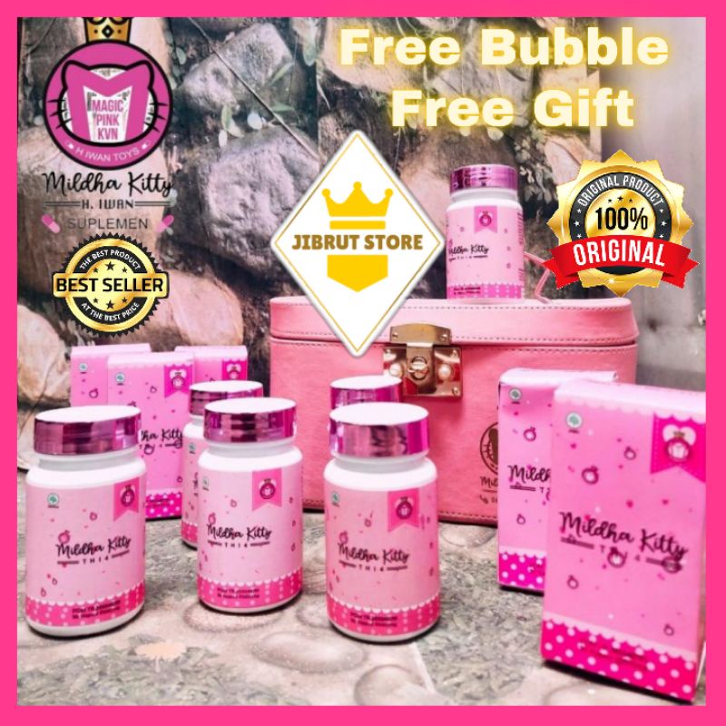 MILDHAKITTY 30 KAPSUL FREE TEH PIL PINK MILDHA KITTY DIET