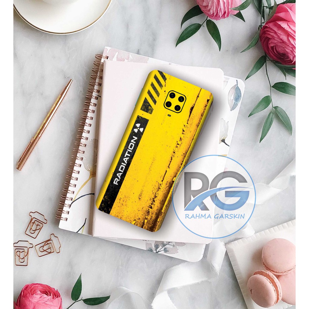 GARSKIN full body redmi note 9 pro motif danger - free custom gambar via chat