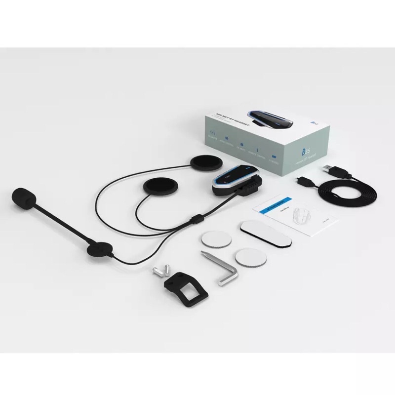 QTB35 BLACK MATE WIRELESS BLUETOOTH HELM GPS MUSIC PHONE ALTERNATIF INTERCOM QTB35 B35 BLACK JACK INTERCOM B35 MURAH ORIGINAL-5