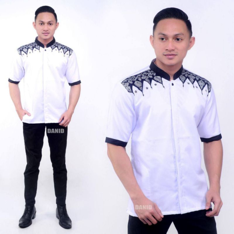 KEMEJA BATIK LENGAN PENDEK BORDIL FASHION PRIA HEM BATIK EXLUSIVE MODERN